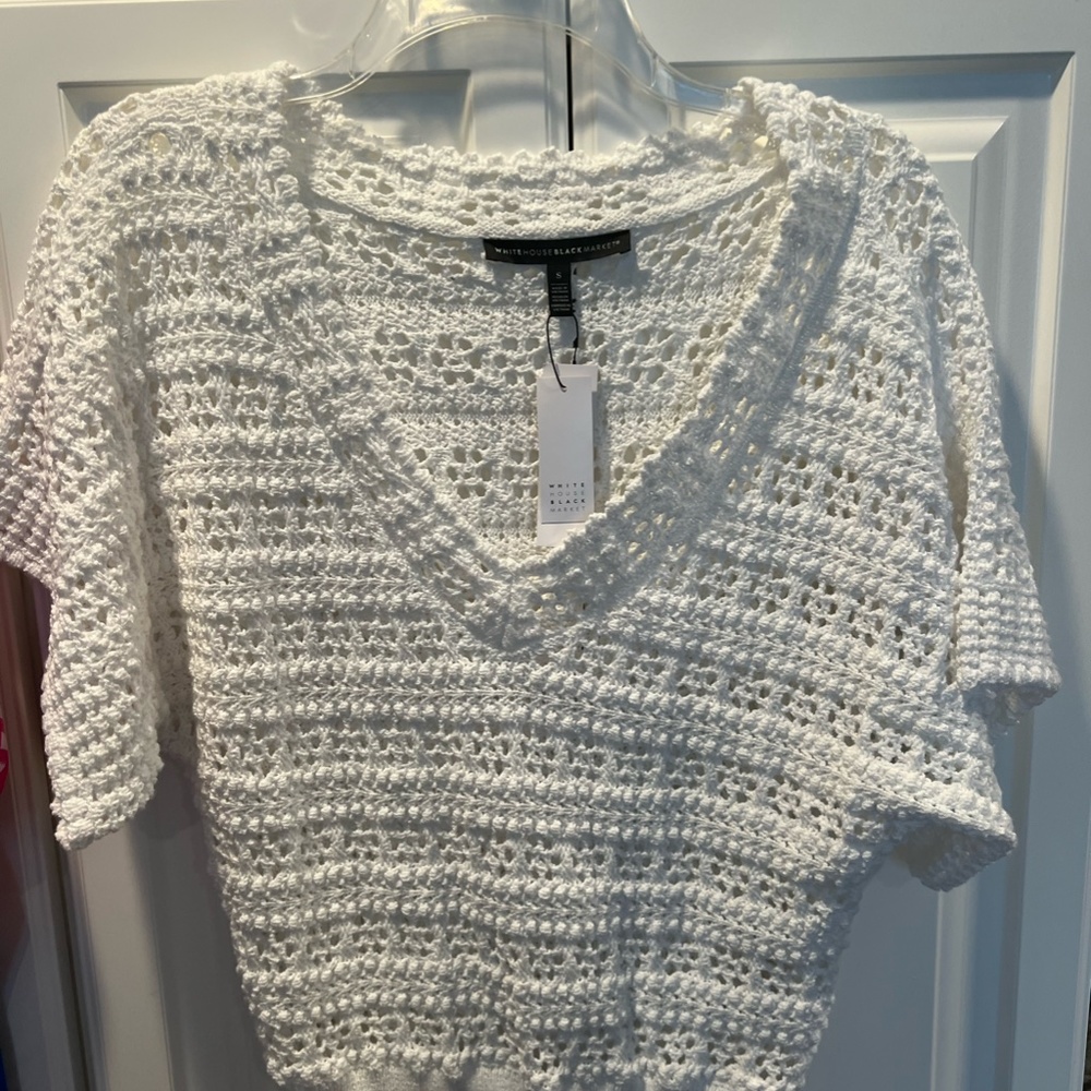NWT White House Black Market Kimono Sleeve V-Neck Pull Over